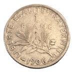 1 Franc Semeuse 1906 Paris