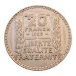 20 Francs Turin 1933 