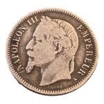 1 Franc Napoléon III, Tête Laurée 1866 Paris
